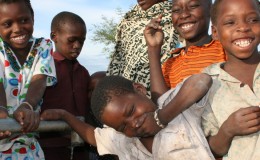 Group of African children