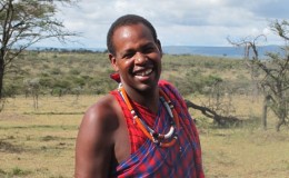 Jackson Looseyia Kenyan safari guide in the savannah Kenya