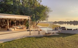 Chinzombo Camp view on the river