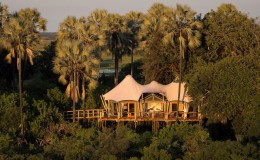 Kwetsani Lodge aerial, Okavango Delta, Botswana's beautiful lodges
