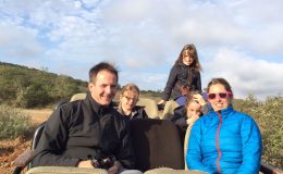 Alice Gully & family on a south africa family safari game drive at Kwandwe