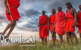 Drumbeat Winter 2018 Front Cover Masai Jumping
