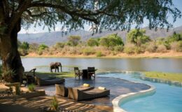 African swimming pool, Singita Sasakwa Lodge, Serengeti, Tanzania