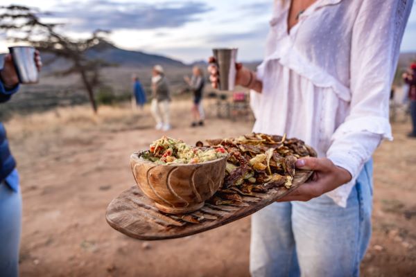 food on riding safari