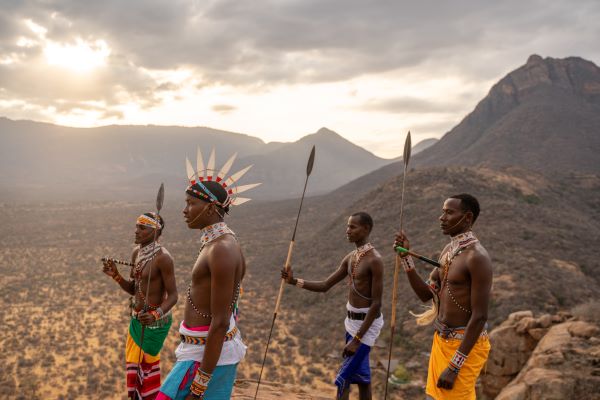 Samburu people in the Mathews Range, Kenya