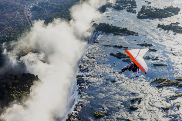 Microlite flight over Victoria Falls, a guide to Africa's most exceptional adventures